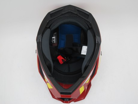 Шлем кроссовый Ataki JK801 Rampage коричневый/желтый глянцевый (16081108438223)
