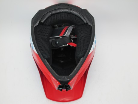 Шлем (кроссовый) FLY RACING KINETIC STRAIGHT EDGE красный/белый/синий (16081103302664)