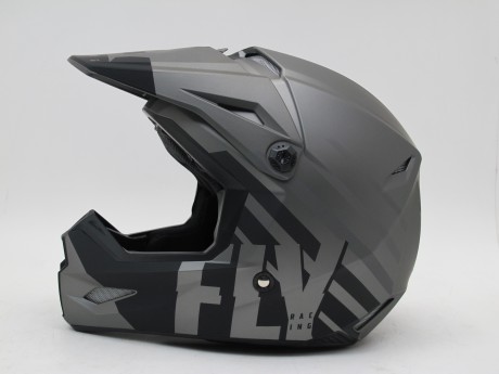 Шлем (кроссовый) FLY RACING KINETIC THRIVE серый/черный матовый (16081329156129)
