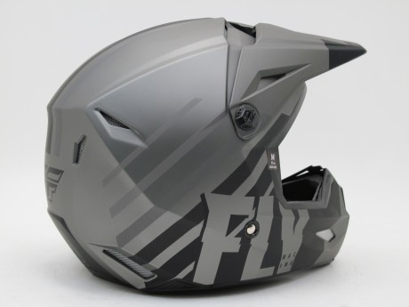 Шлем (кроссовый) FLY RACING KINETIC THRIVE серый/черный матовый (16081329161456)