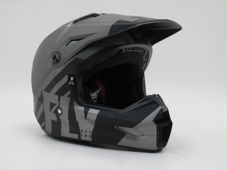 Шлем (кроссовый) FLY RACING KINETIC THRIVE серый/черный матовый (16081329164521)