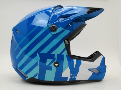 Шлем (кроссовый) FLY RACING KINETIC THRIVE синий/белый (16081105802631)