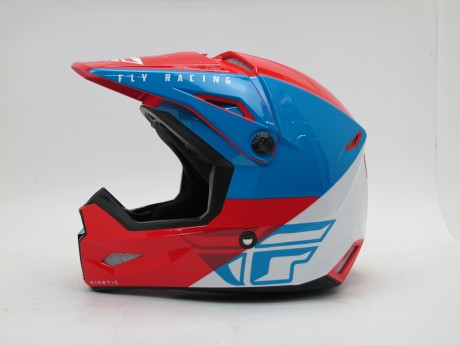 Шлем детский (кроссовый) FLY RACING KINETIC STRAIGHT EDGE красный/белый/синий (1608110183141)