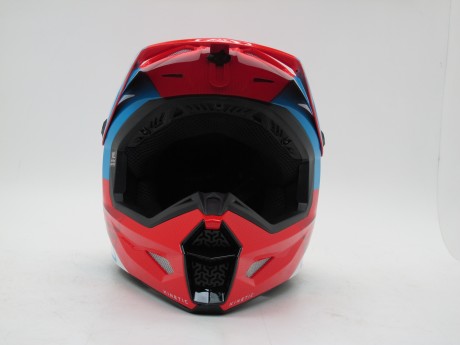 Шлем детский (кроссовый) FLY RACING KINETIC STRAIGHT EDGE красный/белый/синий (16081101846081)