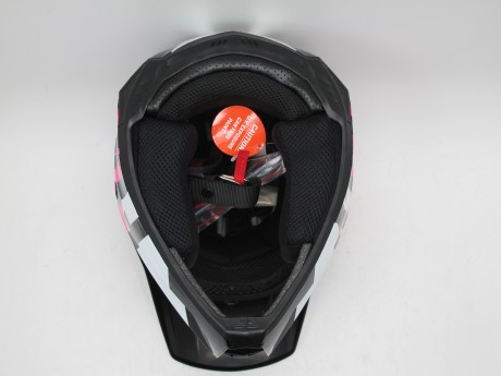 Шлем детский (кроссовый) FLY RACING KINETIC STRAIGHT EDGE розовый/черный/белый (16080509509303)