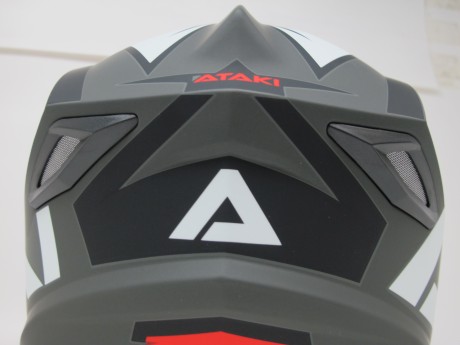 Шлем кроссовый Ataki JK801 Rampage красный/серый матовый (1608132076923)
