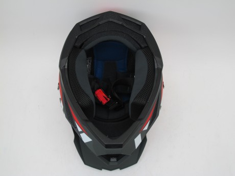 Шлем кроссовый Ataki JK801 Rampage красный/серый матовый (16081320770379)