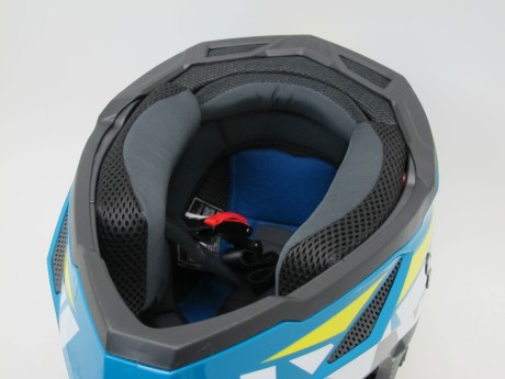Шлем кроссовый Ataki JK801 Rampage синий/желтый глянцевый (160813234327)