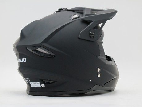 Шлем (кроссовый) Ataki JK801 Solid черный матовый (16081324731893)