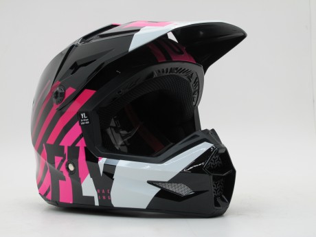 Шлем (кроссовый) FLY RACING KINETIC STRAIGHT EDGE розовый/черный/белый (16081327911336)