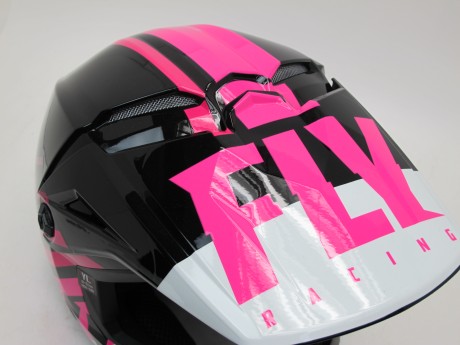 Шлем (кроссовый) FLY RACING KINETIC STRAIGHT EDGE розовый/черный/белый (16081327921379)