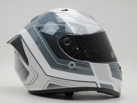 Шлем (интеграл) Origine STRADA Advanced серый/белый глянцевый (16082938059483)