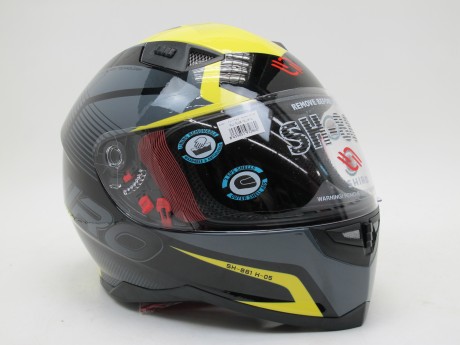 Шлем интеграл SHIRO SH-881 FUJI черный/желтый (16088314955984)
