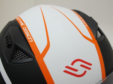 Шлем интеграл SHIRO SH-881 MOTEGI черный/оранжевый (16088313764134)