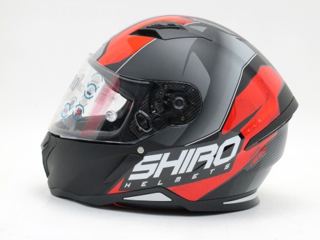 Шлем интеграл SHIRO SH-890 INFINITY+(Пинлок)  black/red (16158182439774)