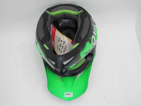 Шлем кросс SHIRO MX-305 SILS black/green (1608887383525)