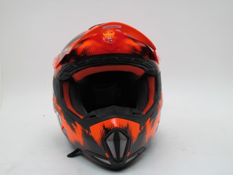 Шлем кросс SHIRO MX-305 SILS black/orange (16088871628118)