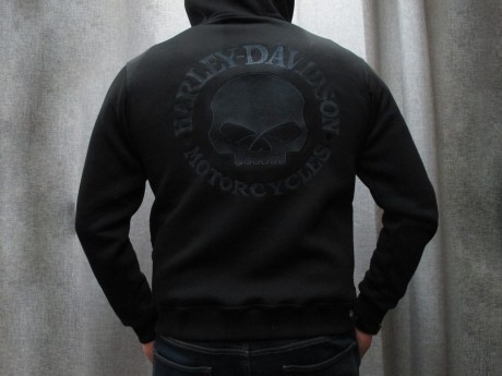 Толстовка Harley Davidson the skull motorcycles black (16124511821338)