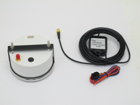 Спидометр с GPS антенной (85 мм) 120 км/ч белый с хромом (16117411524135)