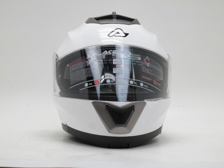 Шлем модуляр Acerbis SEREL FLIP UP WHITE (с солнцезащитными очками) (16183890526176)