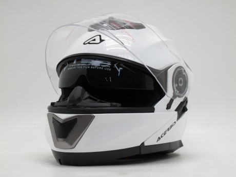 Шлем модуляр Acerbis SEREL FLIP UP WHITE (с солнцезащитными очками) (16183890530183)