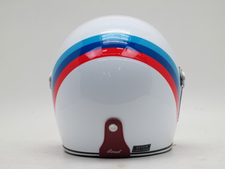 Шлем Beon Vintage F1 White/Red Blue (16192669381023)