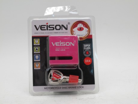 Мото замок VEiSON DX-4 Pink (16189991450593)