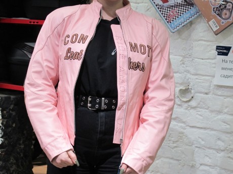Куртка ICON Bombshell Leather Jacket - Blush (16208083957927)