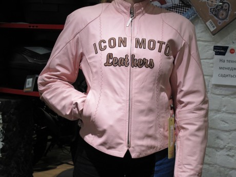 Куртка ICON Bombshell Leather Jacket - Blush (1620808396446)