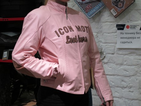 Куртка ICON Bombshell Leather Jacket - Blush (16208083966043)