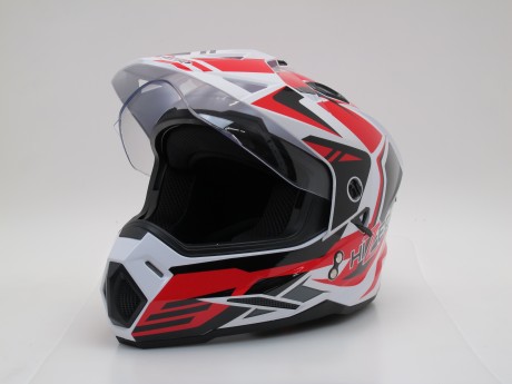 Шлем HIZER J6802 #5 white/red (16228244085719)