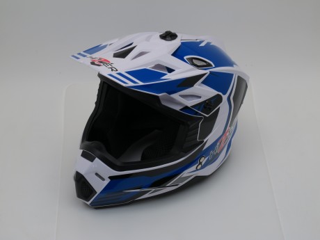 Шлем HIZER J6801 #6 white/blue (1622824747297)