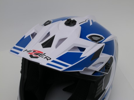 Шлем HIZER J6801 #6 white/blue (16228247477726)