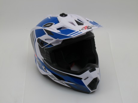 Шлем HIZER J6801 #6 white/blue (16228247488774)