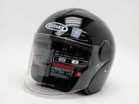 Шлем GSB G-249 Black Glossy (16240337232843)