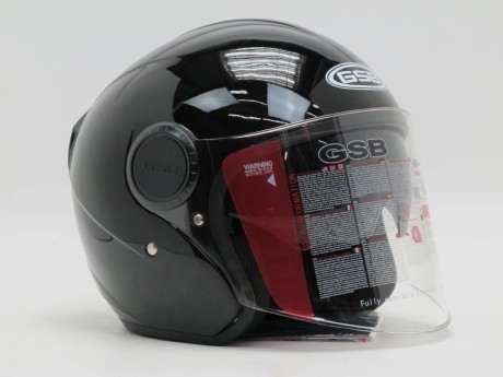 Шлем GSB G-249 Black Glossy (16240337437615)