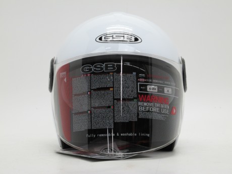 Шлем GSB G-259 White Glossy (16240353573809)