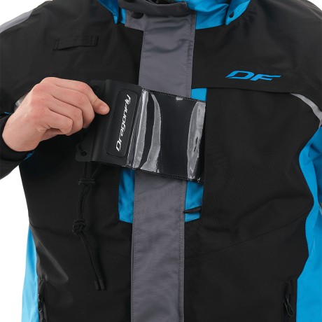 Мембранная куртка QUAD PRO BLACK-BLUE 2021 (1647941436984)