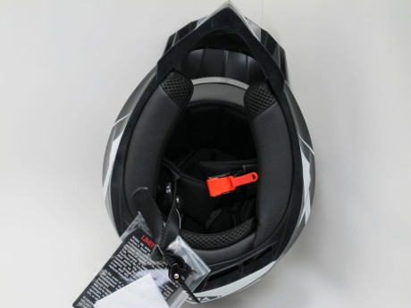 Шлем кроссовый YM-211 "YAMAPA" Black White (16247156617499)