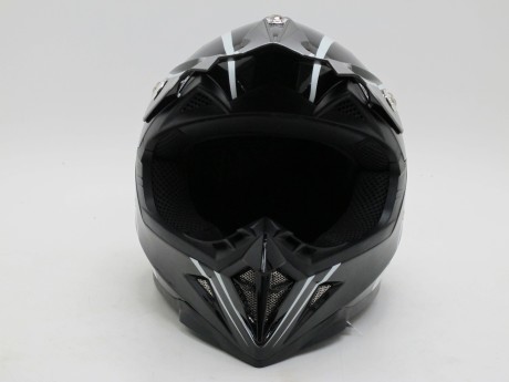 Шлем кроссовый YM-211 "YAMAPA" Black White (16247156913614)