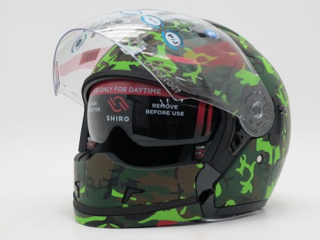 Шлем модуляр SHIRO SH-414 Camouflage (16248785111184)