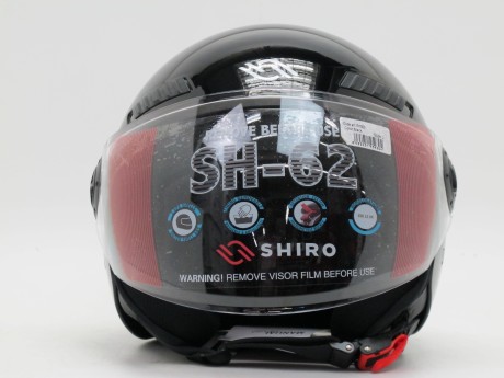 Шлем Shiro открыты со стеклом SH-62 Solid Black (16248780515433)