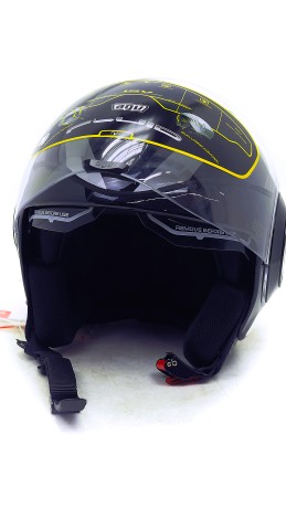 Шлем AGV FLUID MULTI EQUALIZER - BLACK/GREY (16295376035252)