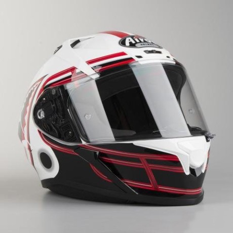 Шлем Airoh Valor Touchdown белый, черный, красный (16295653753849)
