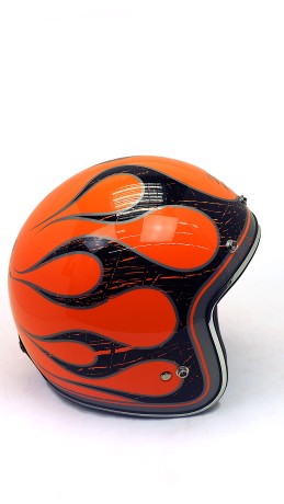 Шлем MT Le Mans SV Flaming Gloss Pearl Fluor orange/black (16295592428331)