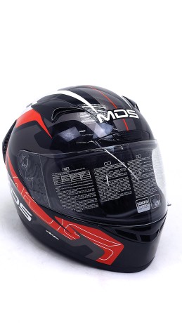 Шлем MDS M13 COMBAT BLACK/WHITE/RED (16298019644262)