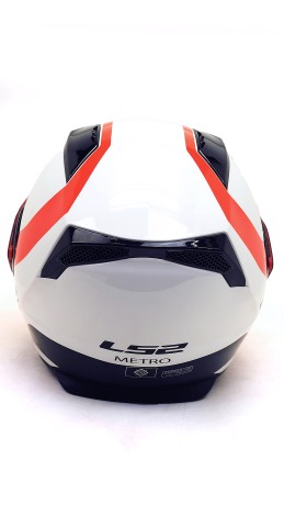 Шлем LS2 FF324 METRO Gloss White/Red (16297954776687)