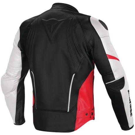 Куртка Dainese Racing D1 Leather Jacket Black/White/Red (16295324314534)