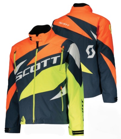 Мотоциклетная куртка Scott ComPR Midnight Blue/Neon Orange (16341391243005)
