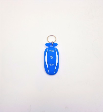 Чехол для ключа синий Model S (15475556100106)